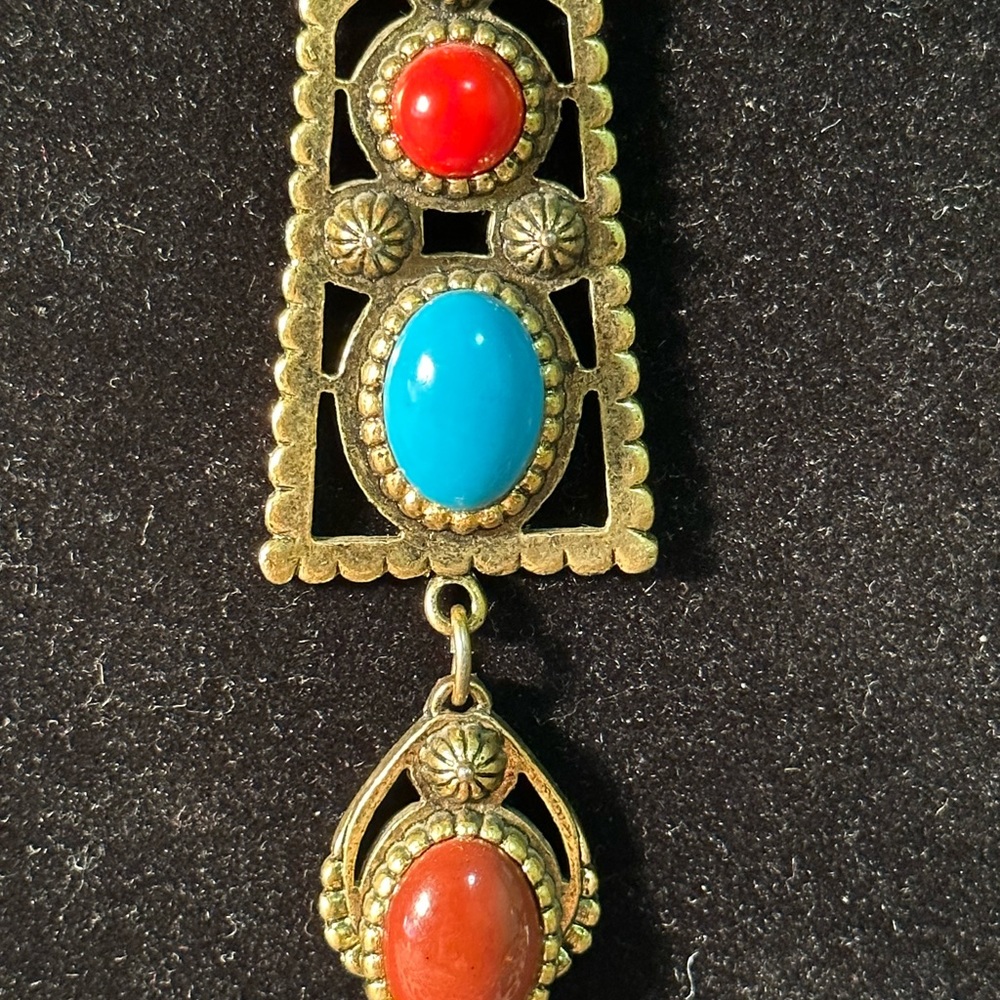 Vintage {Untested} Statement Necklace Native Amer… - image 2